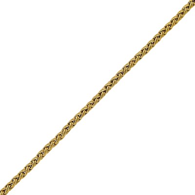 Lot 1016 - Tiffany & Co. Gold Braided Bracelet