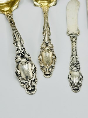 Lot 1176 - Gorham Sterling Silver "Virginiana" Pattern Flatware Service