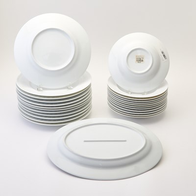 Lot 380 - Hermes Porcelain "Egee" Pattern Partial Dinner Service