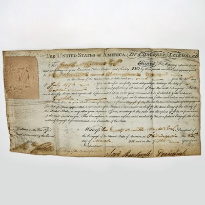 Lot 503 - Papers relating to a Pennsylvania Captain, signed by "Mad Anthony" Wayne