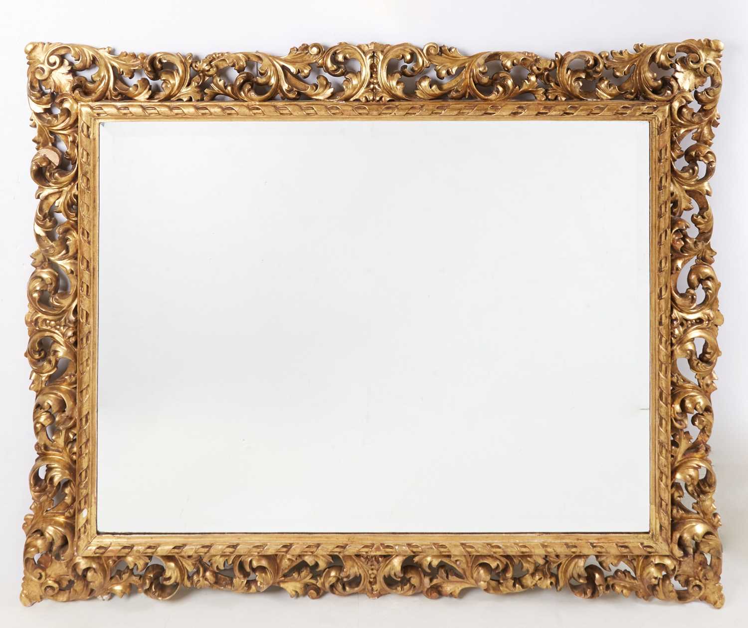 Lot 285 - Baroque Style Giltwood Mirror