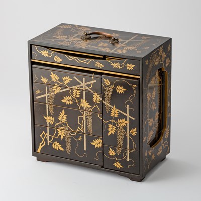 Lot 769 - A Japanese Lacquer Picnic Box