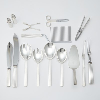 Lot 287 - Georg Jensen Sterling Silver 'Bernadotte' Pattern Flatware Service