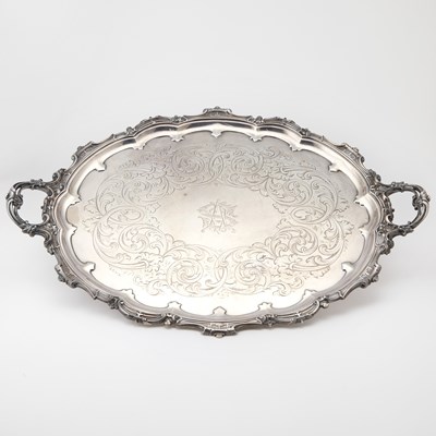 Lot 249 - Victorian Sterling Silver Two-Handled Tray