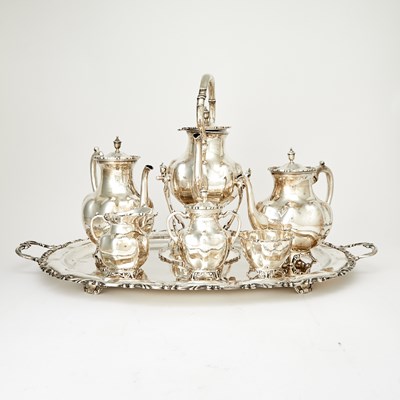 Lot 341 - Mexican Sterling Silver Tea and Coffee Service