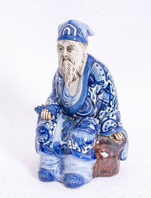 Lot 30 - Chinese Porcelain Scholar Figure