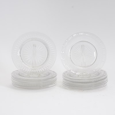 Lot 136 - Cut Glass Dessert Plates