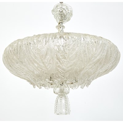 Lot 301 - Murano Glass “Leaf” Chandelier