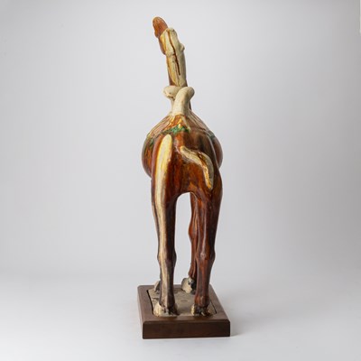 Lot 131 - Chinese Sancai Glazed Pottery Model of a Camel