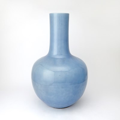 Lot 292 - A Large Chinese Pale Blue Porcelain Bottle Vase