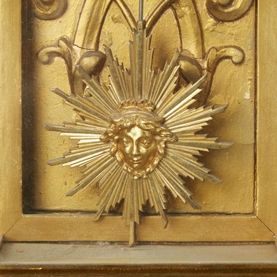 Lot 244 - Louis XV Style Giltwood Cartel Clock