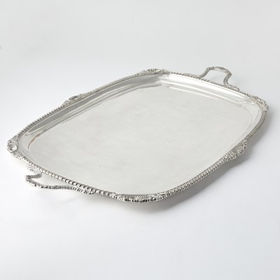 Lot 208 - Silver Plated Two Handle Tray