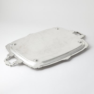 Lot 218 - Silver Plated Two Handle Tray