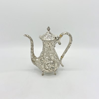 Lot 1158 - Baltimore Sterling Silver Demitasse Coffee Pot