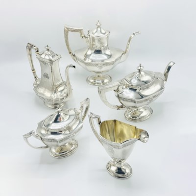 Lot 1144 - International Silver Co. Sterling Silver Tea and Coffee Service