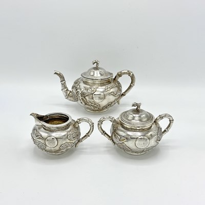 Lot 1165 - Chinese Export Silver Tea Service