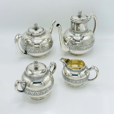 Lot 1131 - Gorham Sterling Silver Tea and Coffee Service