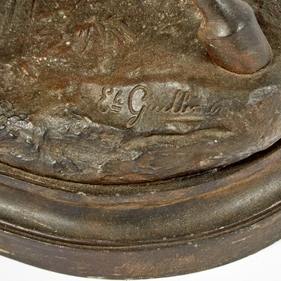 Lot 344 - French Patinated and Cold-Painted Spelter Equestrian Group Entitled Cavalier Arabe