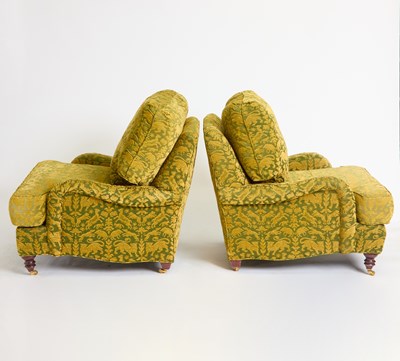 Lot 202 - Pair of Upholstered Club Chairs