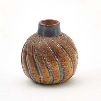 Lot 221 - Martin Brothers Glazed Stoneware Miniature Vase