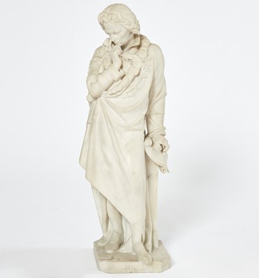 Lot 343 - Marble Figure of Beethoven