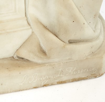 Lot 343 - Marble Figure of Beethoven