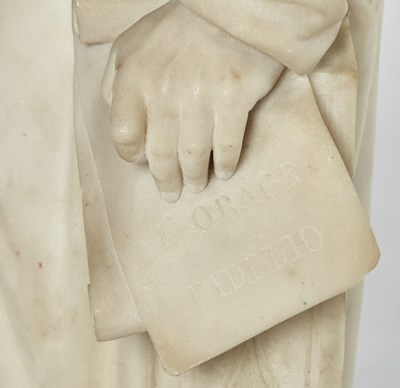 Lot 343 - Marble Figure of Beethoven