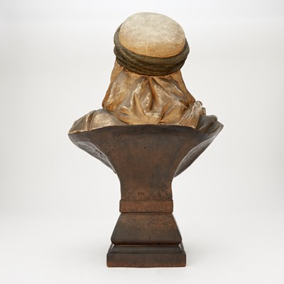 Lot 345 - Austrian Cold-Painted Terracotta Bust of a North African Man