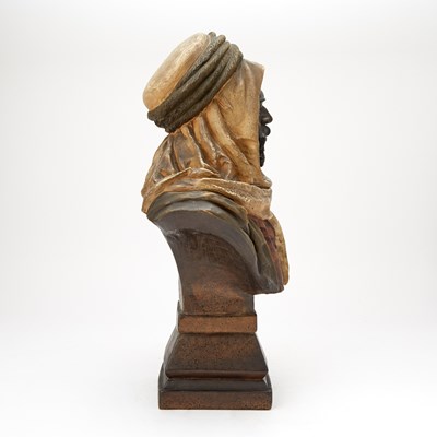 Lot 345 - Austrian Cold-Painted Terracotta Bust of a North African Man