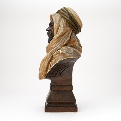 Lot 345 - Austrian Cold-Painted Terracotta Bust of a North African Man