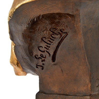 Lot 345 - Austrian Cold-Painted Terracotta Bust of a North African Man