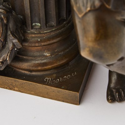 Lot 346 - French Patinated Bronze Figure of a Putto