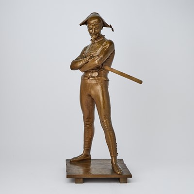 Lot 347 - French Bronze Figure of a Harlequin