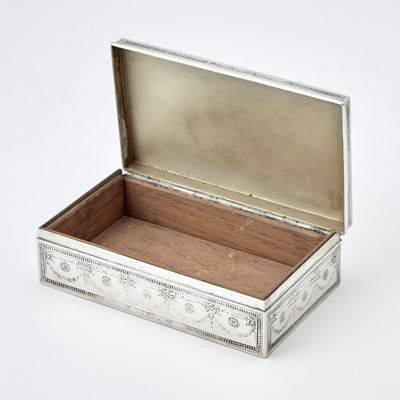 Lot 219 - Tiffany & Co. Sterling Silver Cigarette Box