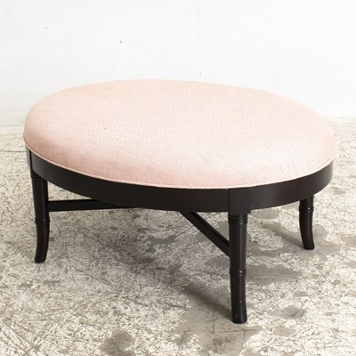 Lot 74 - Mahogany Upholstered Oval Bench