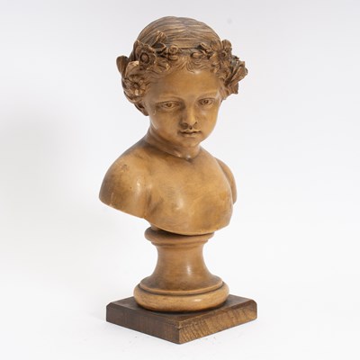 Lot 247 - Ceramic Bust of a Youth