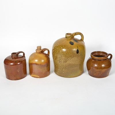 Lot 397 - Four Glazed of Stoneware Articles