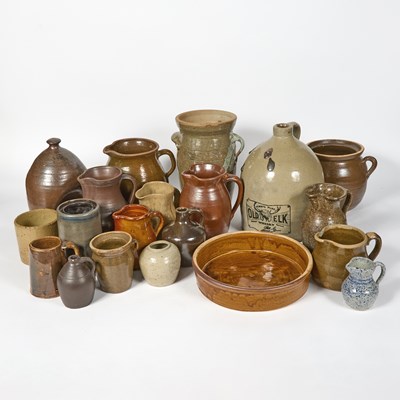 Lot 399 - Twenty Varied Glazed Stoneware and Pottery Articles