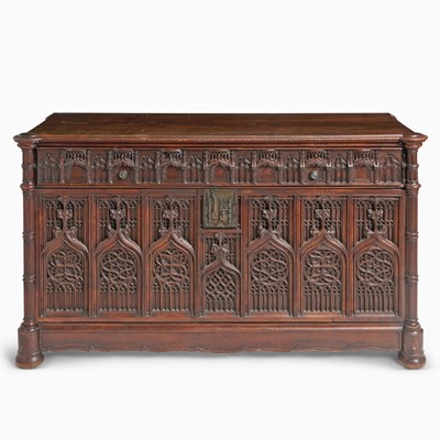 Lot 162 - Gothic Revival Mahogany Side Cabinet