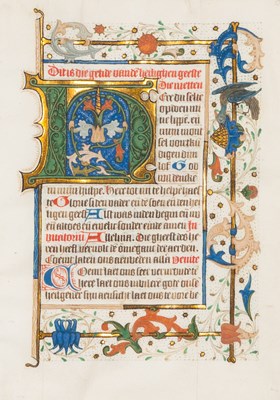 Lot 114 - Superb illuminated leaf from a vernacular Dutch prayer book