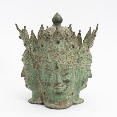 Lot 242 - Indian Patinated Metal Sculpture