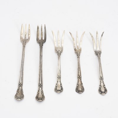 Lot 111 - Group of Five Gorham Sterling Forks