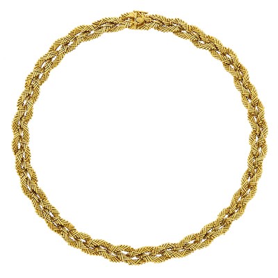 Lot 177 - Braided Gold Necklace
