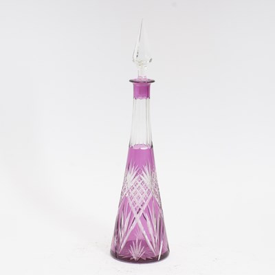 Lot 139 - Amethyst Cut Glass Decanter