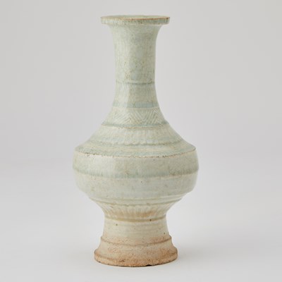 Lot 219 - A Chinese Qingbai Molded Bottle Vase