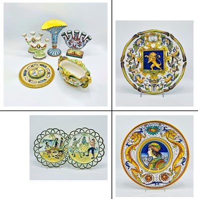 Lot 1126 - Group of Faience and Tin-glazed Earthenware