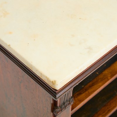 Lot 181 - Regency Style Marble Top Rosewood Bookcase