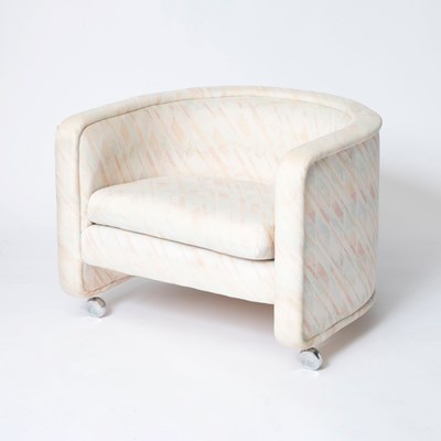 Lot 416 - Ward Bennett Designs for Brickell Associates Upholstered Tub Chair