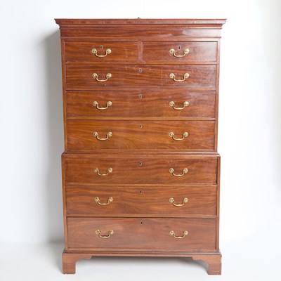 Lot 137 - George III Mahogany Chest on Chest
