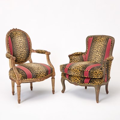 Lot 347 - Louis XVI Upholstered Fauteuil